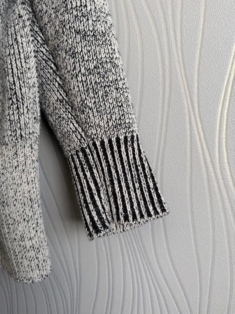 トップス clane W FACE CUT NECK WIDE KNIT TOPS