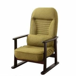 2285番 座高椅子 きらく レバー付き 色グリーン