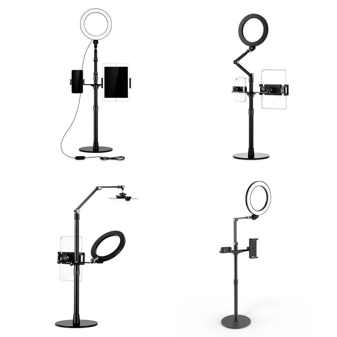 グースネックメタルスタンドマウントホルダー✨️充電用USB延長ケーブル付き