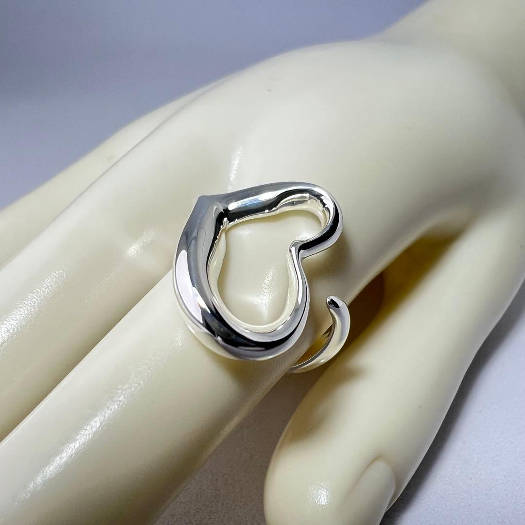 ティファニー　オープンハートリング(ラージ)10号　シルバー925