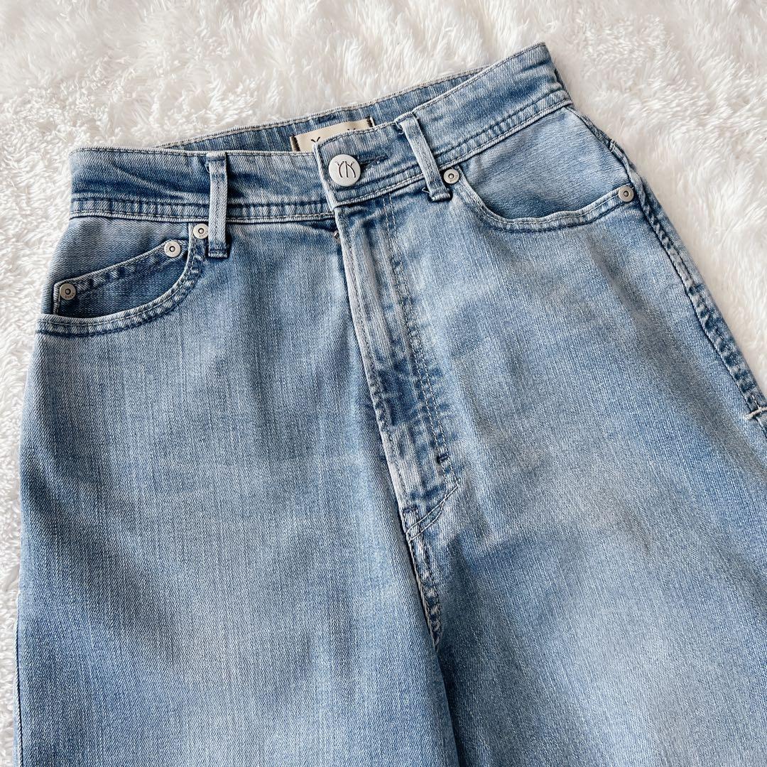 YANUK joanライトブルー　ストレートデニム 23