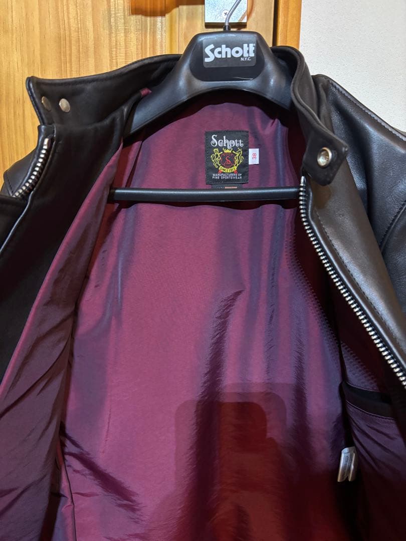 Schott 641xx シングルライダースジャケット(専用ハンガー付)