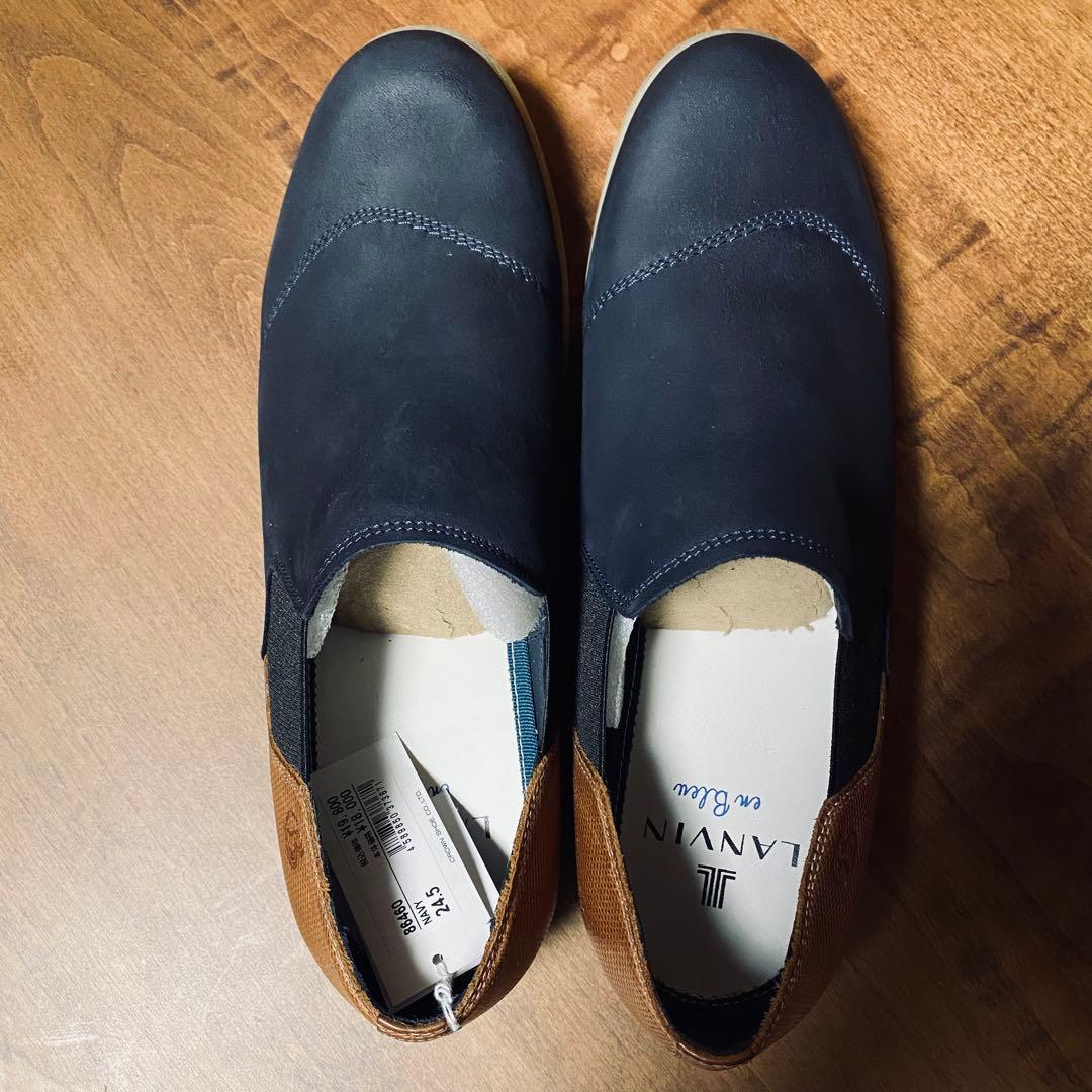 【LANVIN】LANVIN en Bleu スリッポンシューズ