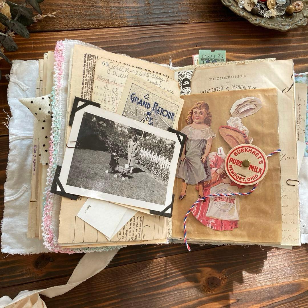 junkjournal ジャンクジャーナル雑記帳　エフェメラセット