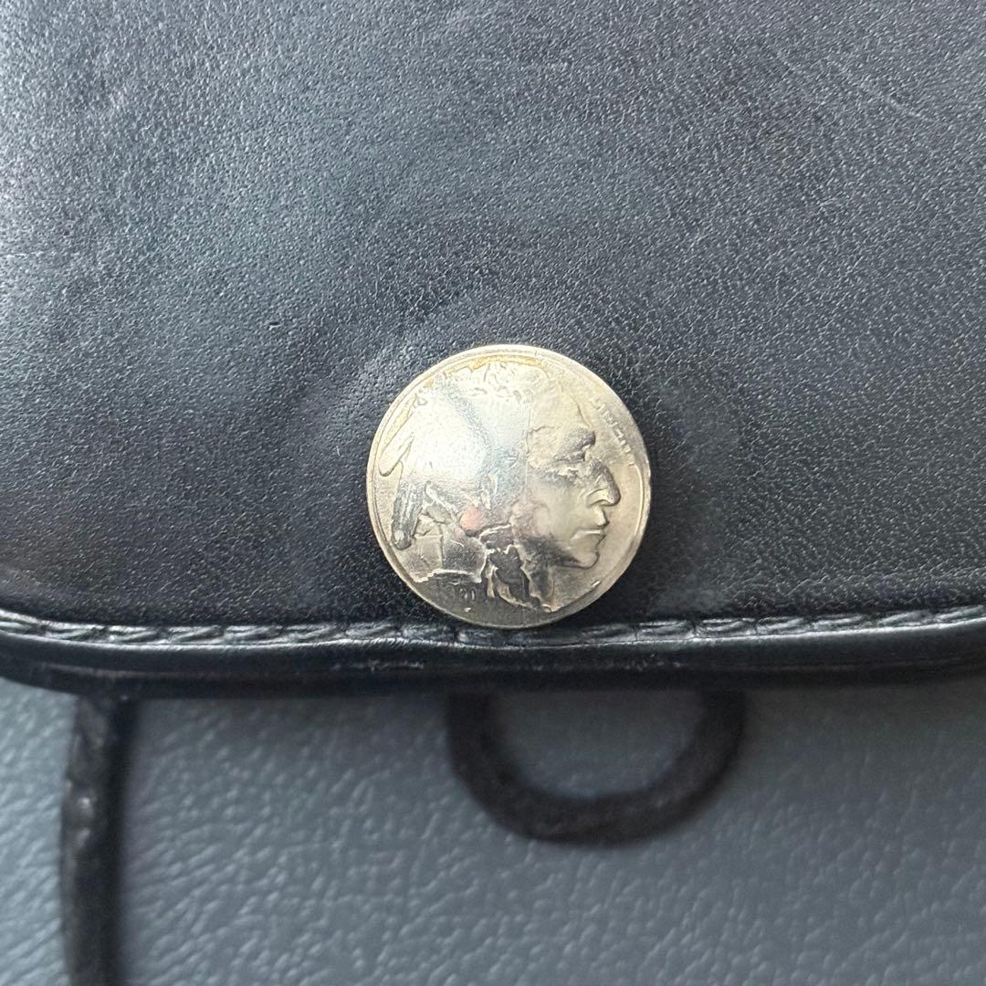 goro's ゴローズ 財布 角型小銭入れ 黒 ギャランティーカード付