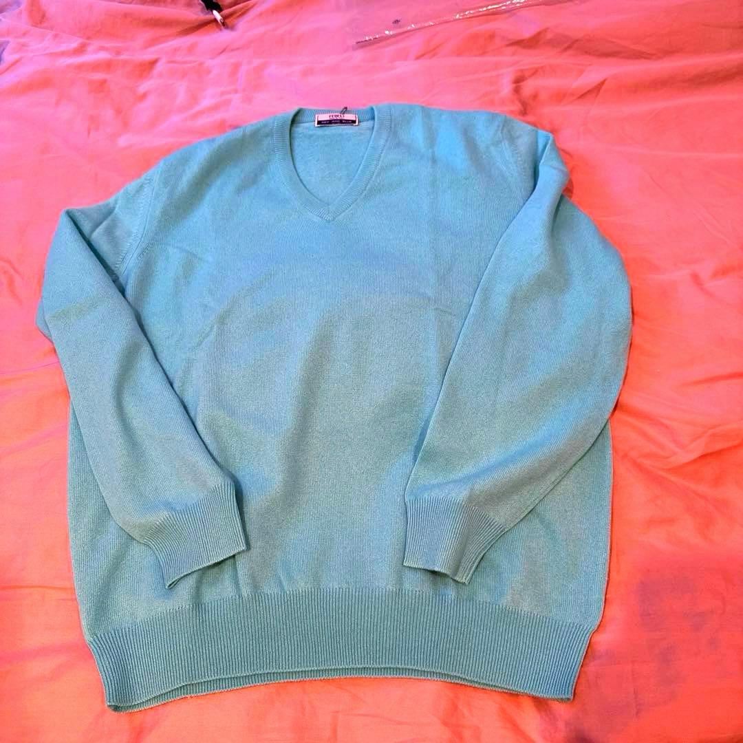 FEDELIフェデーリ　カシミヤ100%ニット ティファニーブルー 未使用