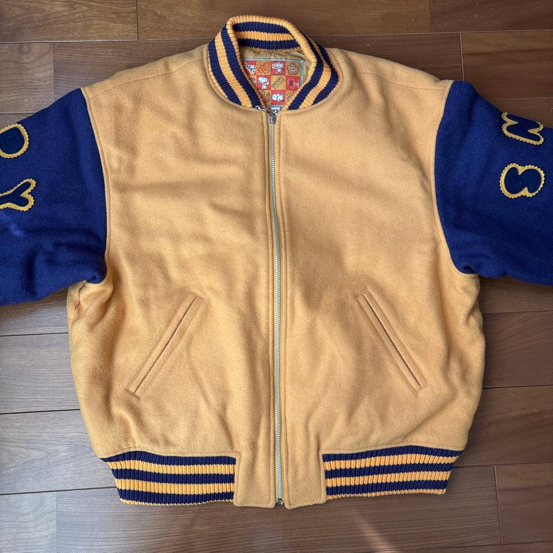 スヌーピー刺繍スタジャン