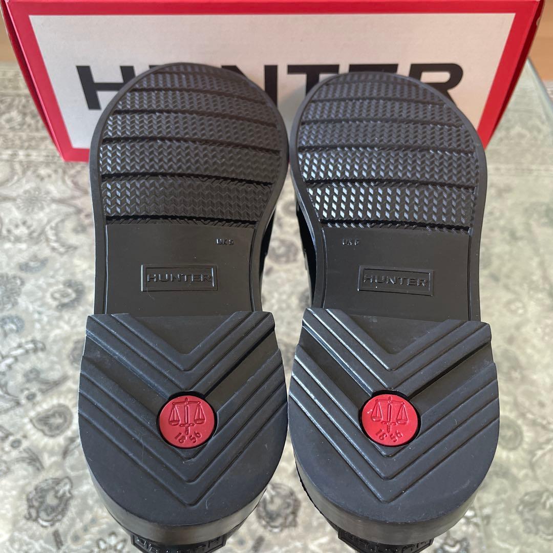 HUNTER リボンローファー　レインシューズ