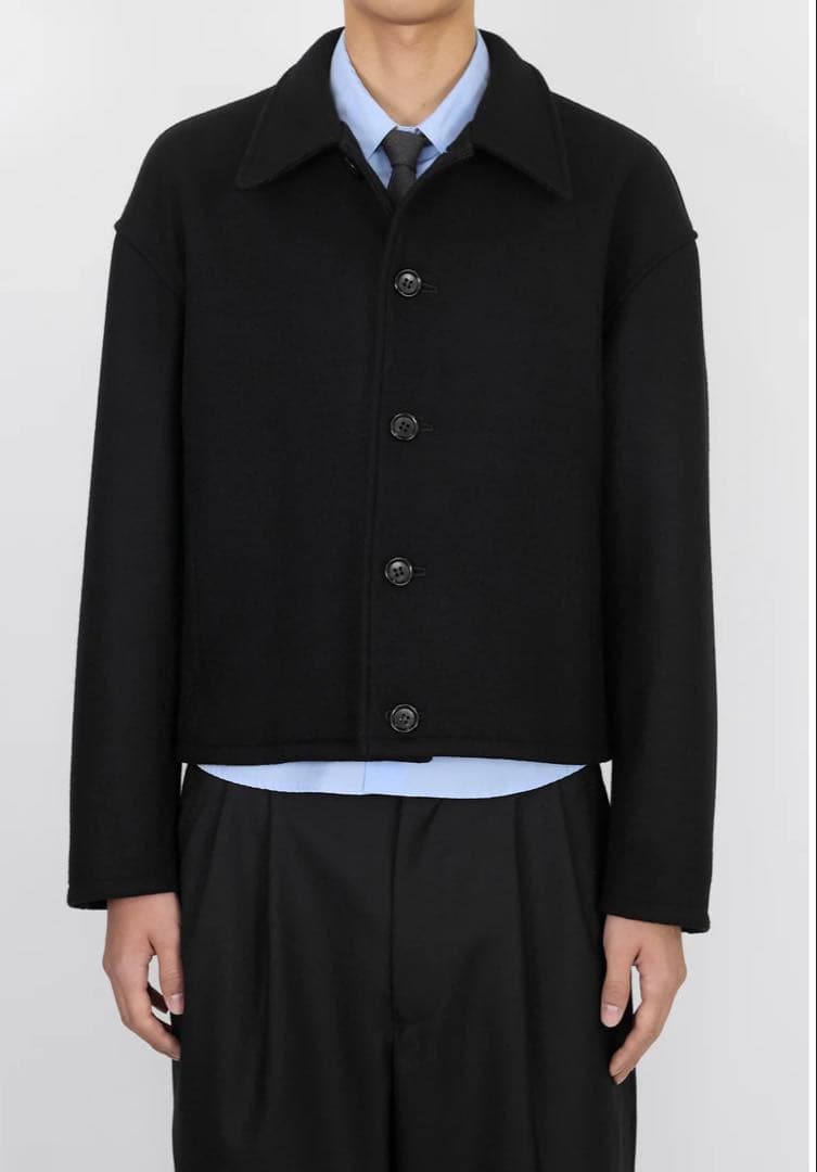 ジャケット・アウター NTRUL CLASSIC MELTON JACKET BLACK