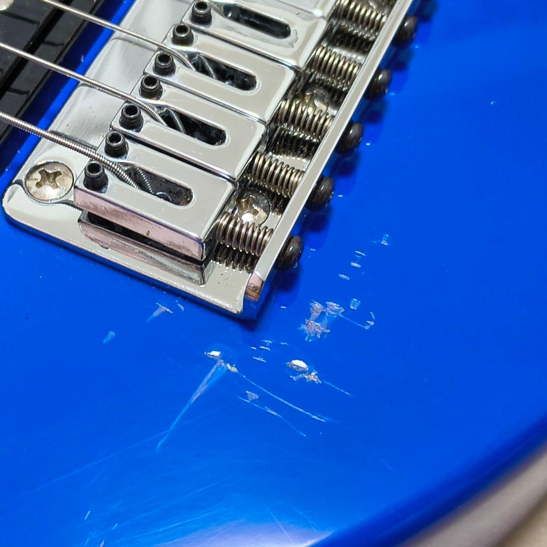 最終値下!【美品！】ZO-3 ブルー アンプ内蔵ミニギター ケース付 青色LED