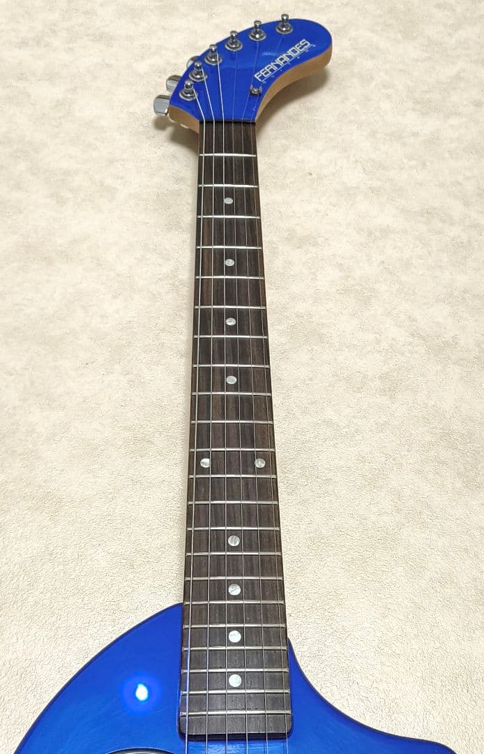 最終値下!【美品！】ZO-3 ブルー アンプ内蔵ミニギター ケース付 青色LED