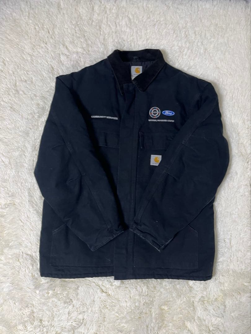 [美品] カーハート　トラディショナルコート　Ford企業ロゴ入り　USA製