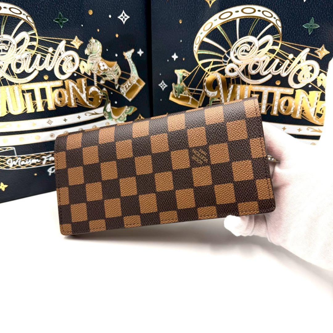 ルイヴィトン ポルトフォイユ ブラザ ダミエ ファレル NIGO コラボ 限定