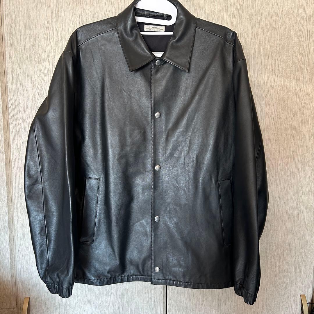 ジャーナルスタンダード／ラムレザーコーチジャケット／ブラック／L