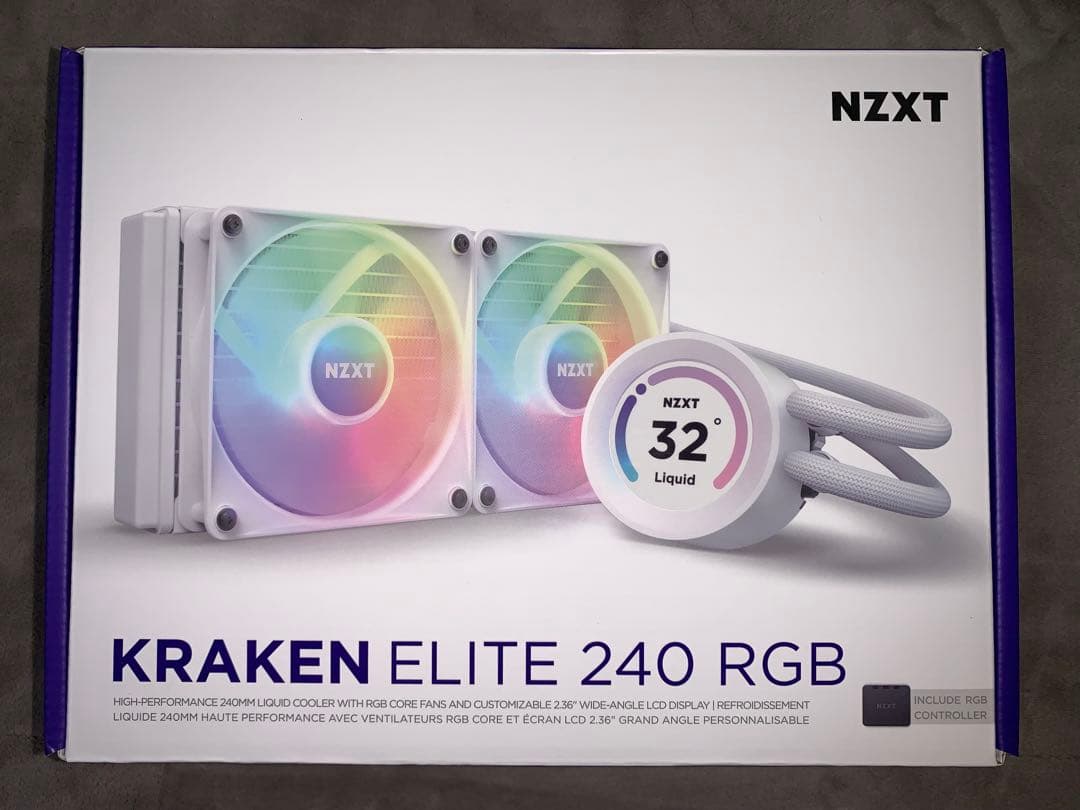 【早い者勝ち】NZXT KRAKEN ELITE 240 RGB WHITE