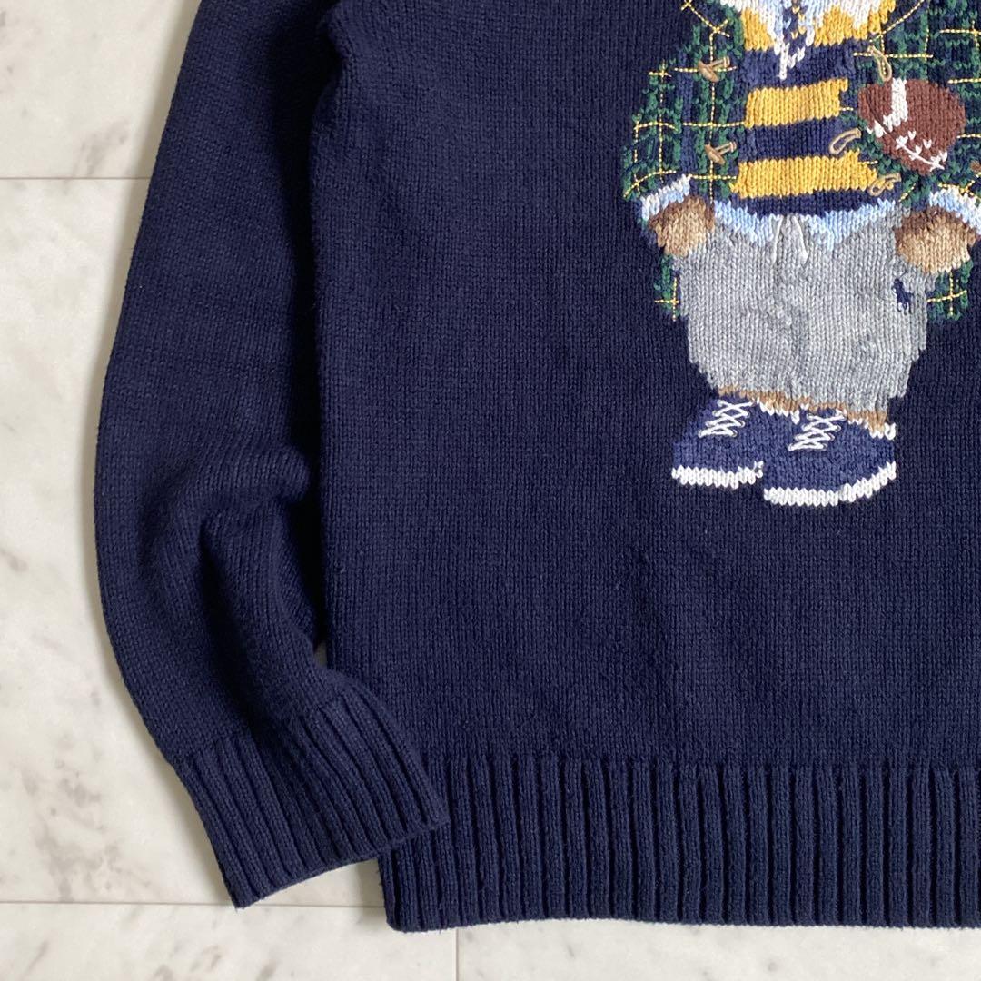 現行タグ✨ポロラルフローレン　ポロベアニット　ボーイズL レディースM相当