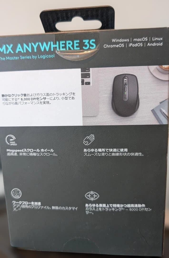 マウス・トラックボール Logicool MX ANYWHERE 3S MX1800GR