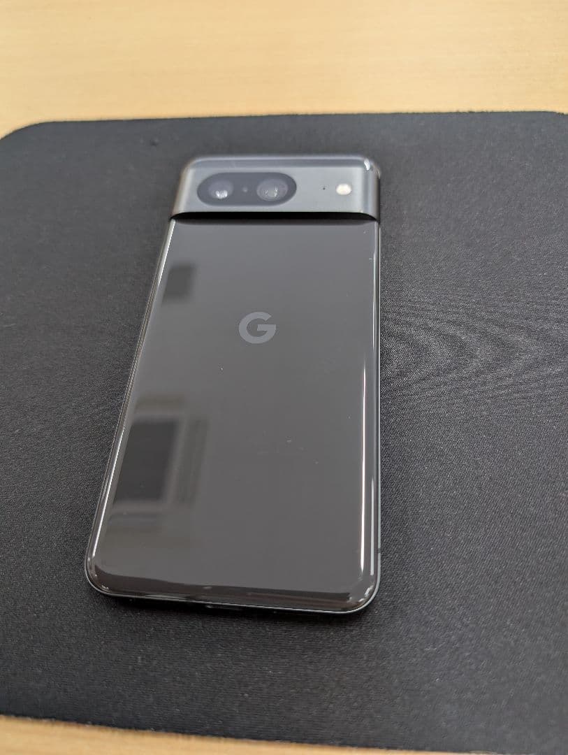 未使用近いGoogle Pixel 8 128GB Obsidianサイクル6回
