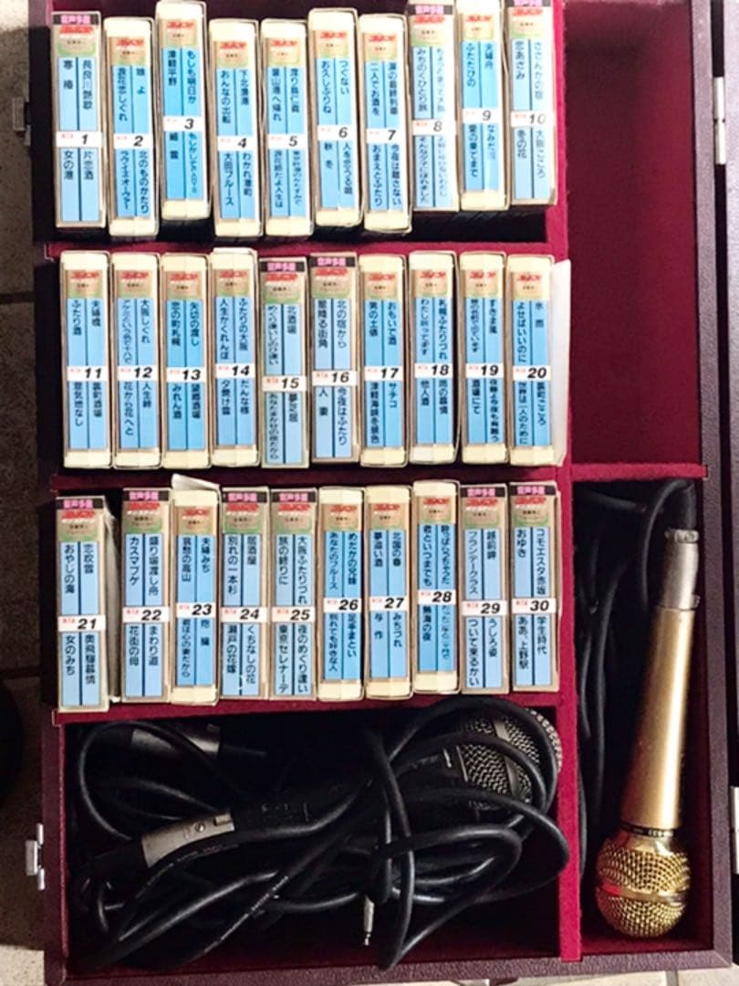 カラオケセット　マイク３本付き