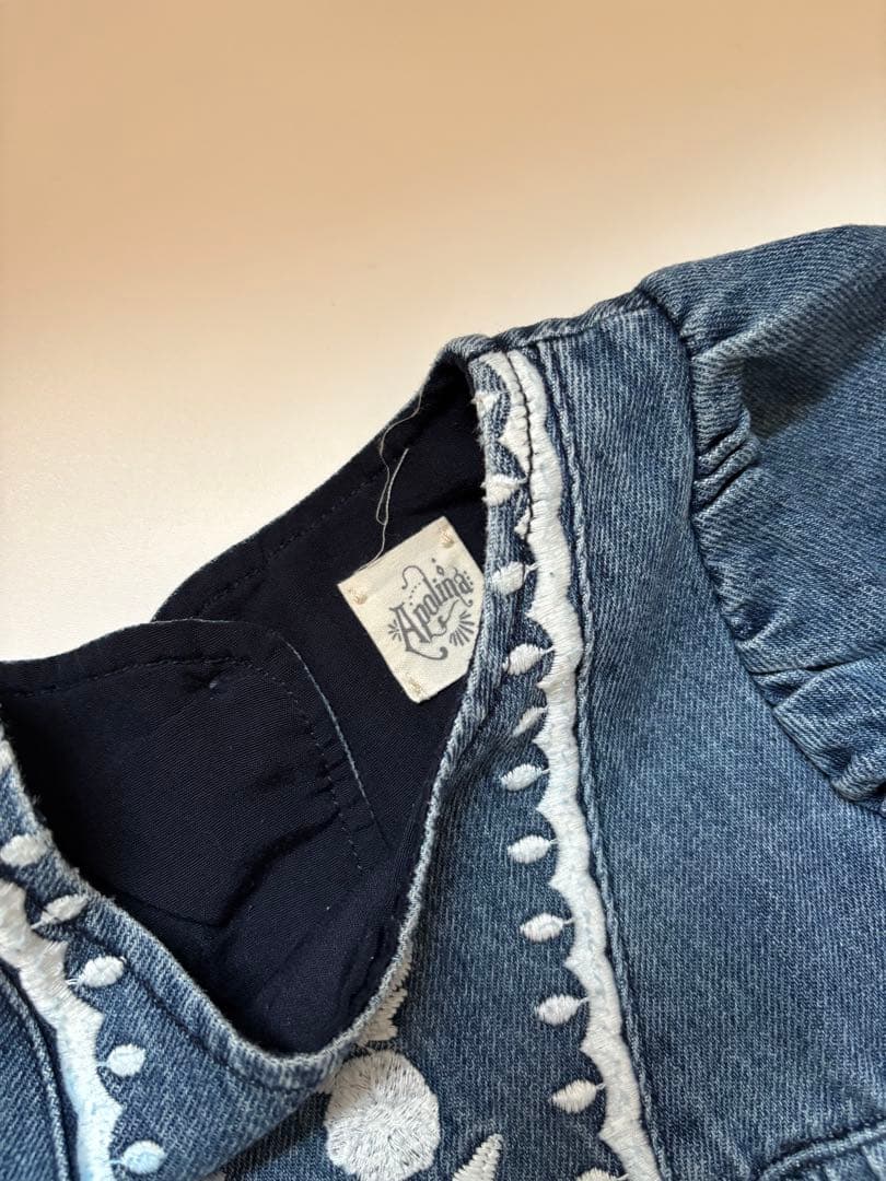 Apolina kids デニムワンピース　2-3y