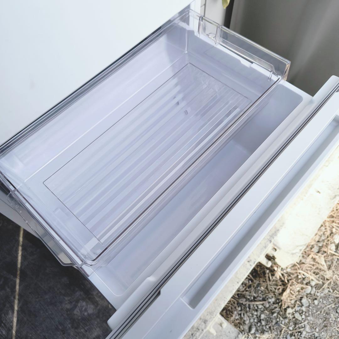 54運搬取付無料！マットホワイト純正Pana３ドア奥行薄型冷蔵庫！完動品超美品！