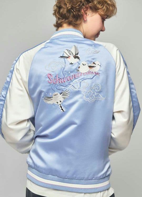 シマエナガ｜スカジャン 男女兼用 Sサイズ