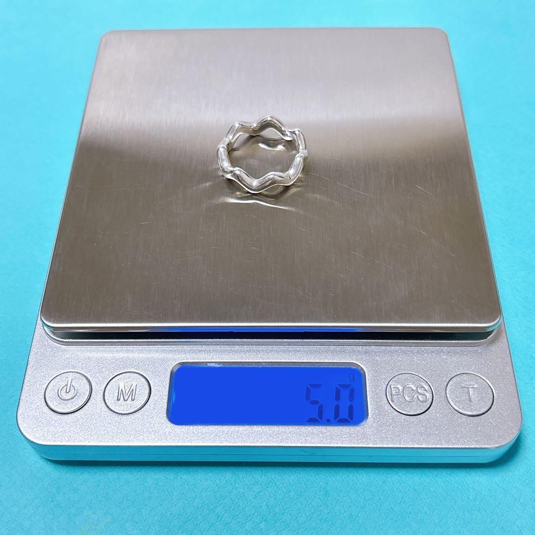 【美品】14号 ティファニー ジグザグ パロマピカソ ウェーブ リング