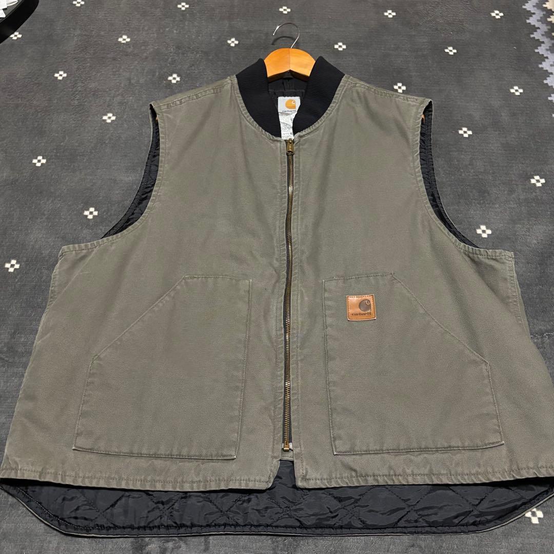 Carhartt ベスト カーキ