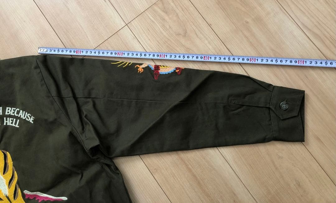 未使用タグ付！HOUSTON ベトナムジャケット TIGER／ベトジャン 虎