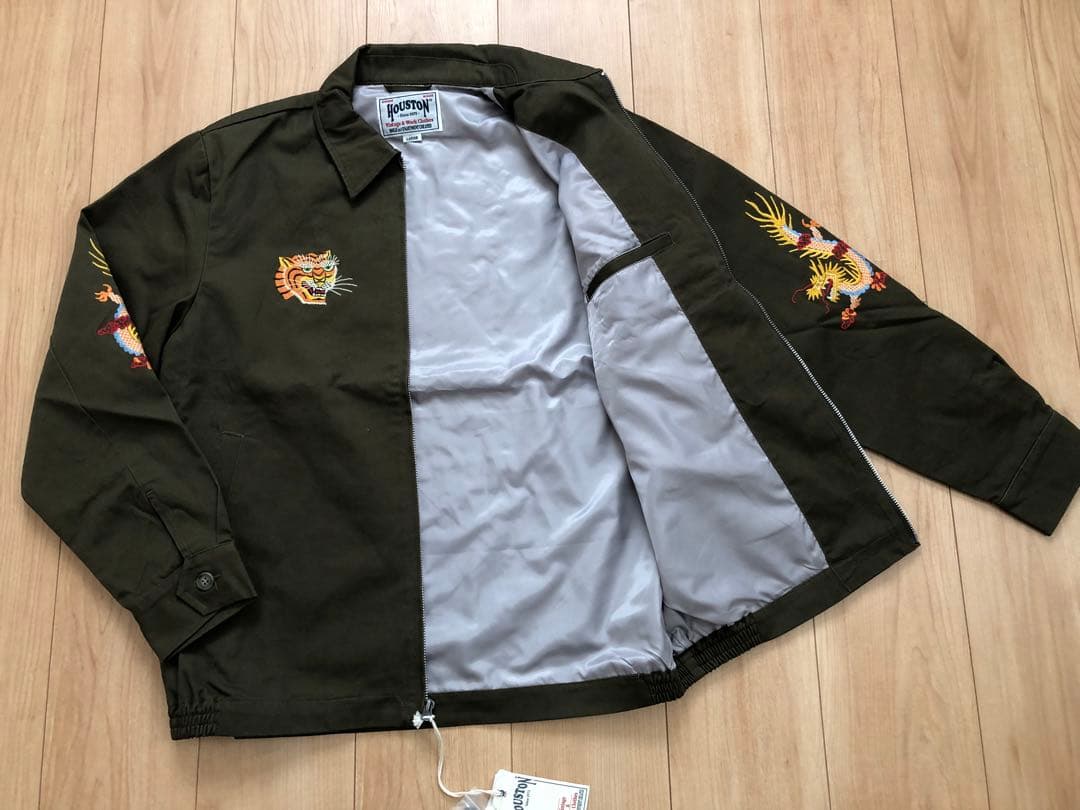 未使用タグ付！HOUSTON ベトナムジャケット TIGER／ベトジャン 虎