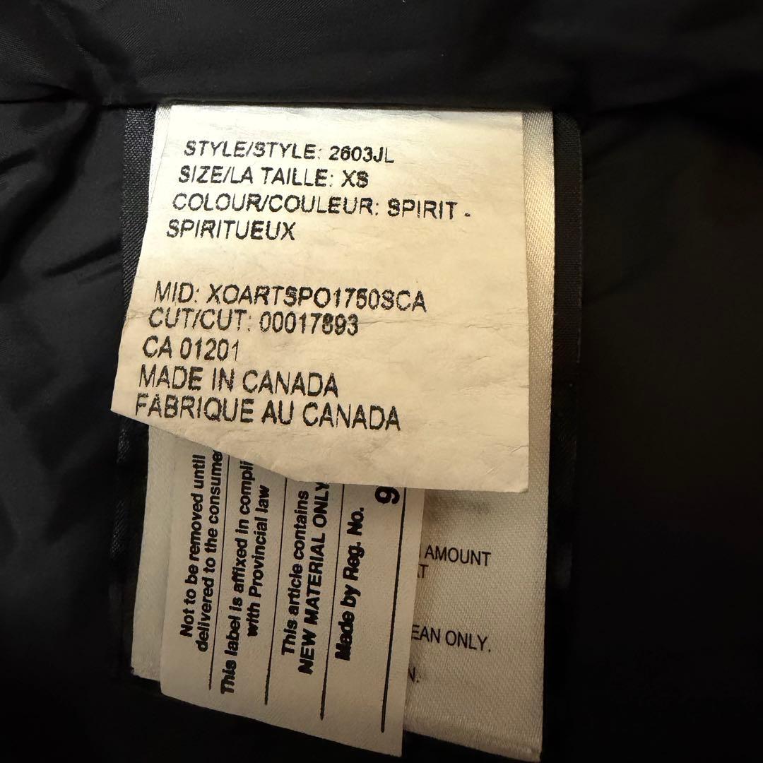 カナダグース　ダウンジャケット　パーカー　ファー　レディース　XS