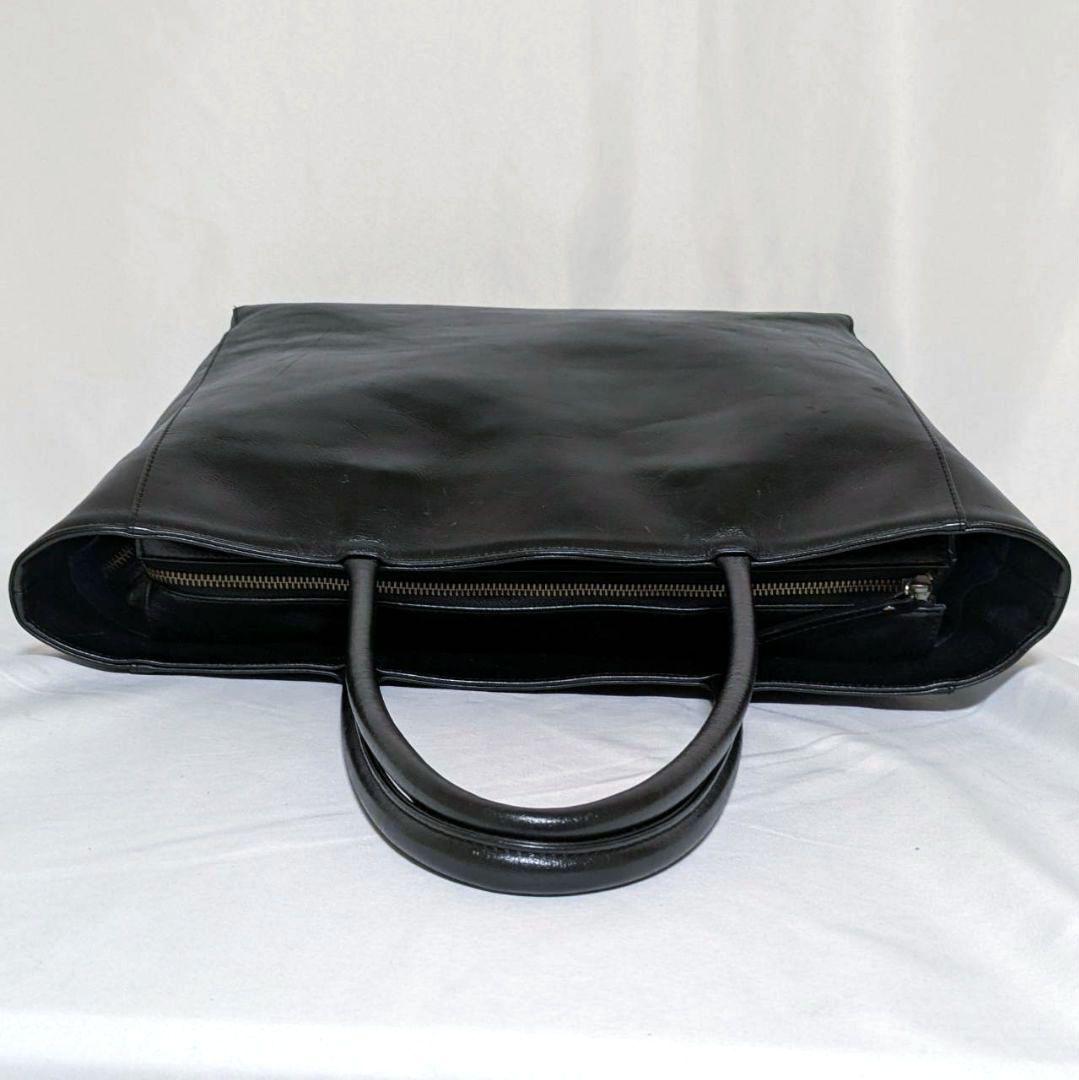 HALEINE アレンヌ トートバッグ ビジネストート オールレザー ブラック