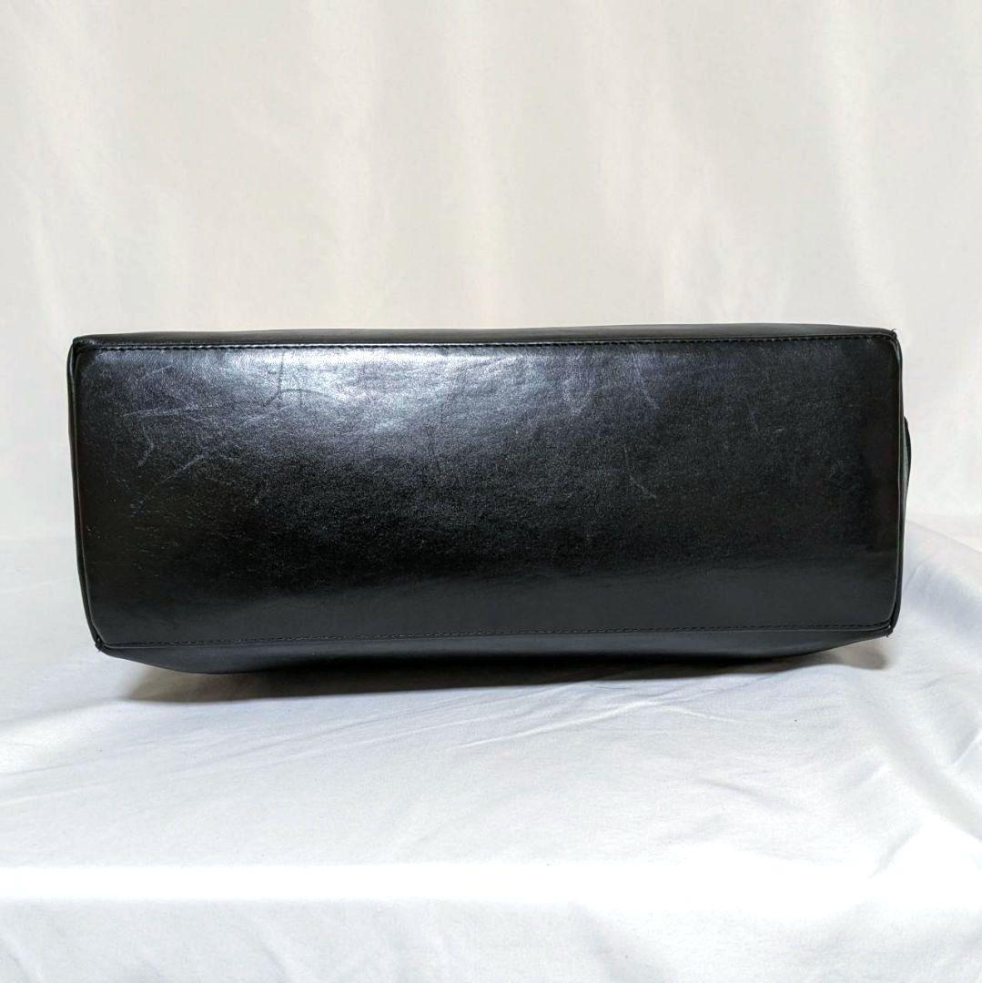 HALEINE アレンヌ トートバッグ ビジネストート オールレザー ブラック