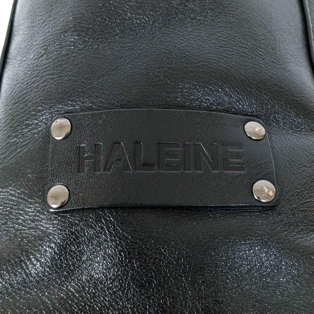 HALEINE アレンヌ トートバッグ ビジネストート オールレザー ブラック