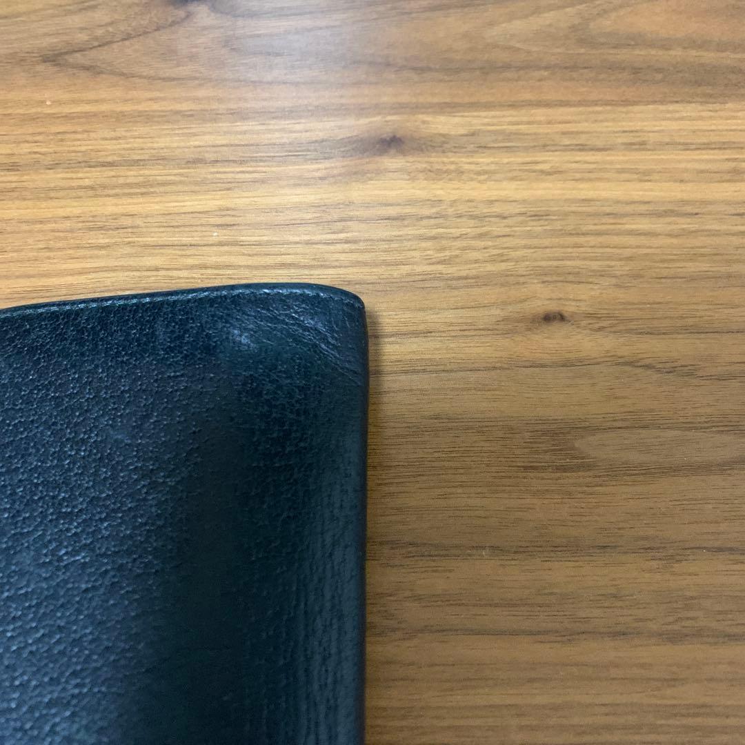 GUCCI グッチ GGマーモント レザー ロング ブラック 皮 財布 黒