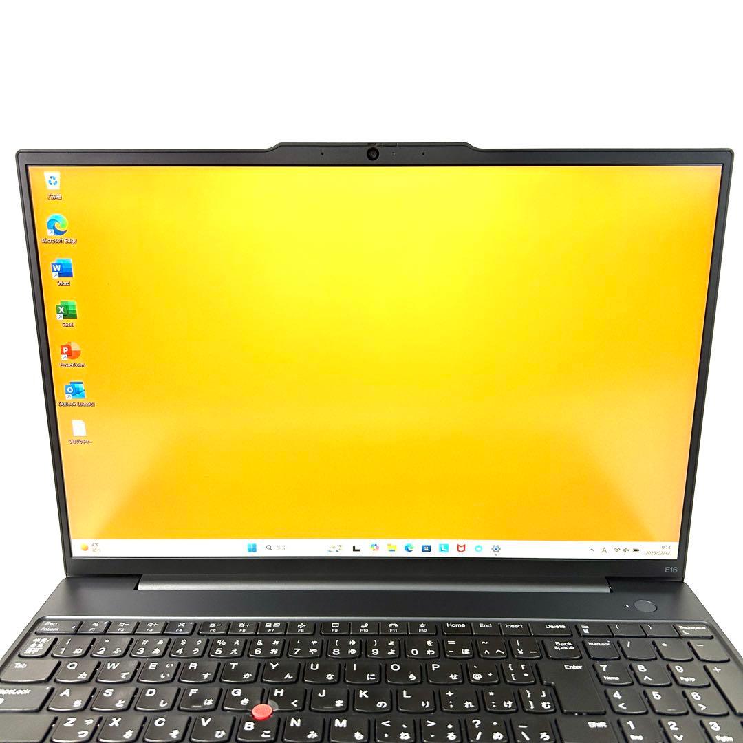 美品 ThinkPad E16 Gen1 16GB バッテリー超良好 オフィス