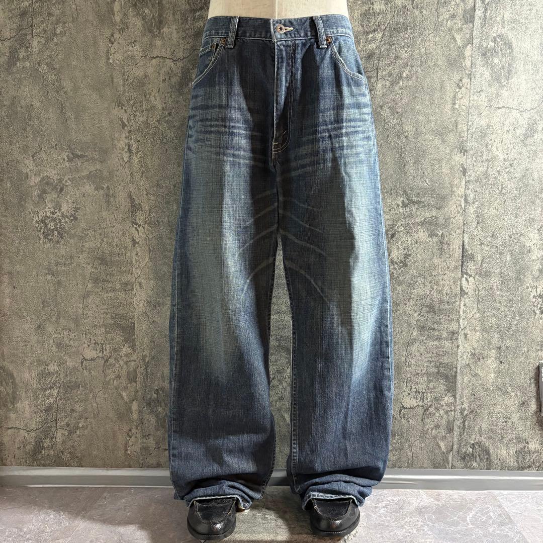 00s LEVI’S 504 wide denim pants W34