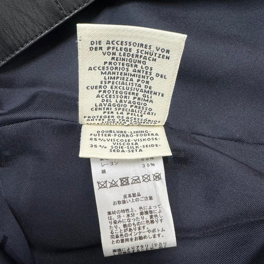 美品 HERMES シェーヌダンクル 34 レザーワンピース