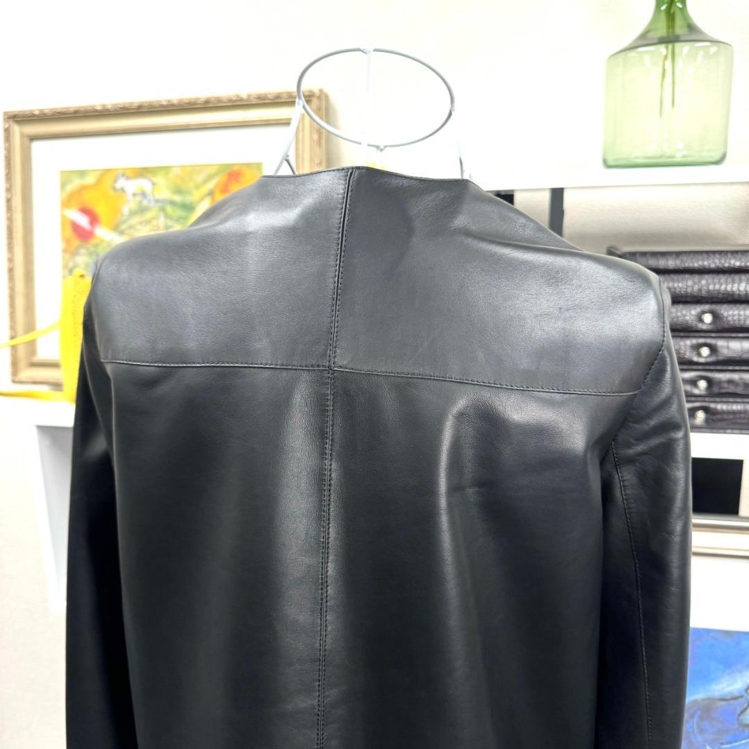 美品 HERMES シェーヌダンクル 34 レザーワンピース