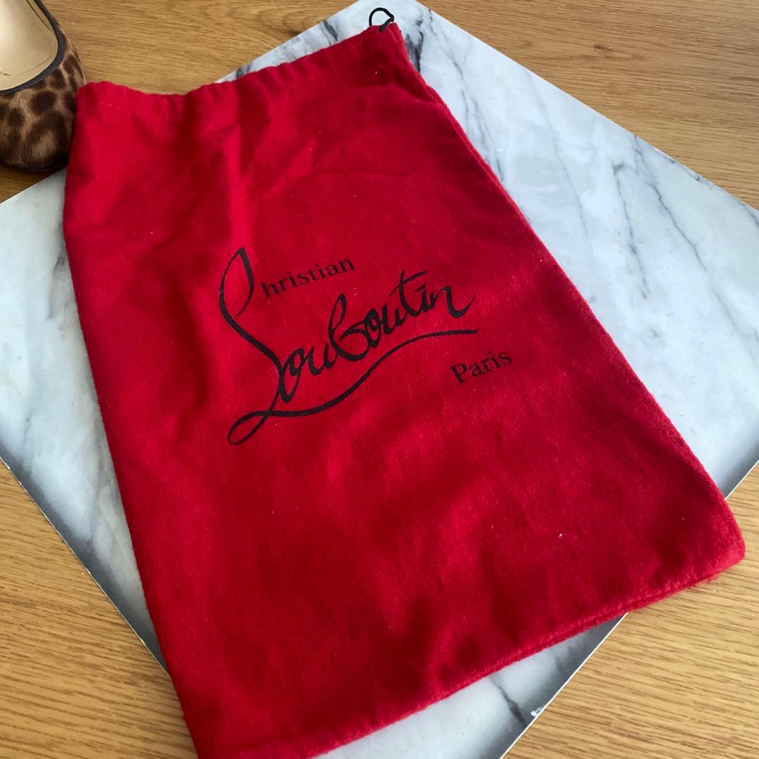 ルブタン　ハラコ　レオパードパンプス37