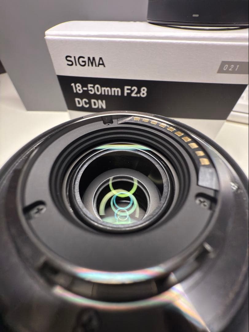 【美品】【フィルタ付き】sigma18-50mmF2.8DC DN xマウント