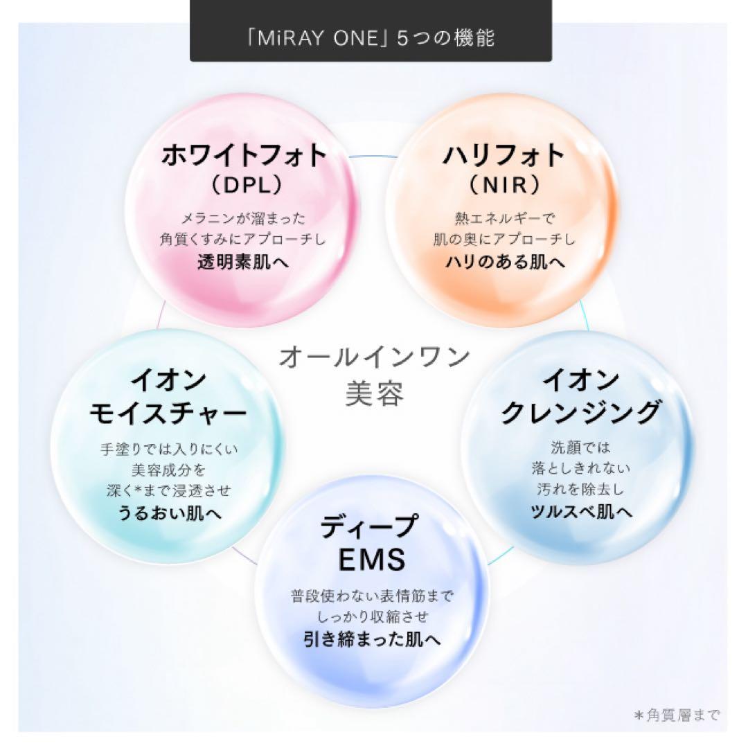 h*1様 【美容保湿ゲル付き】MYTREX MiRAY ONE ホワイト