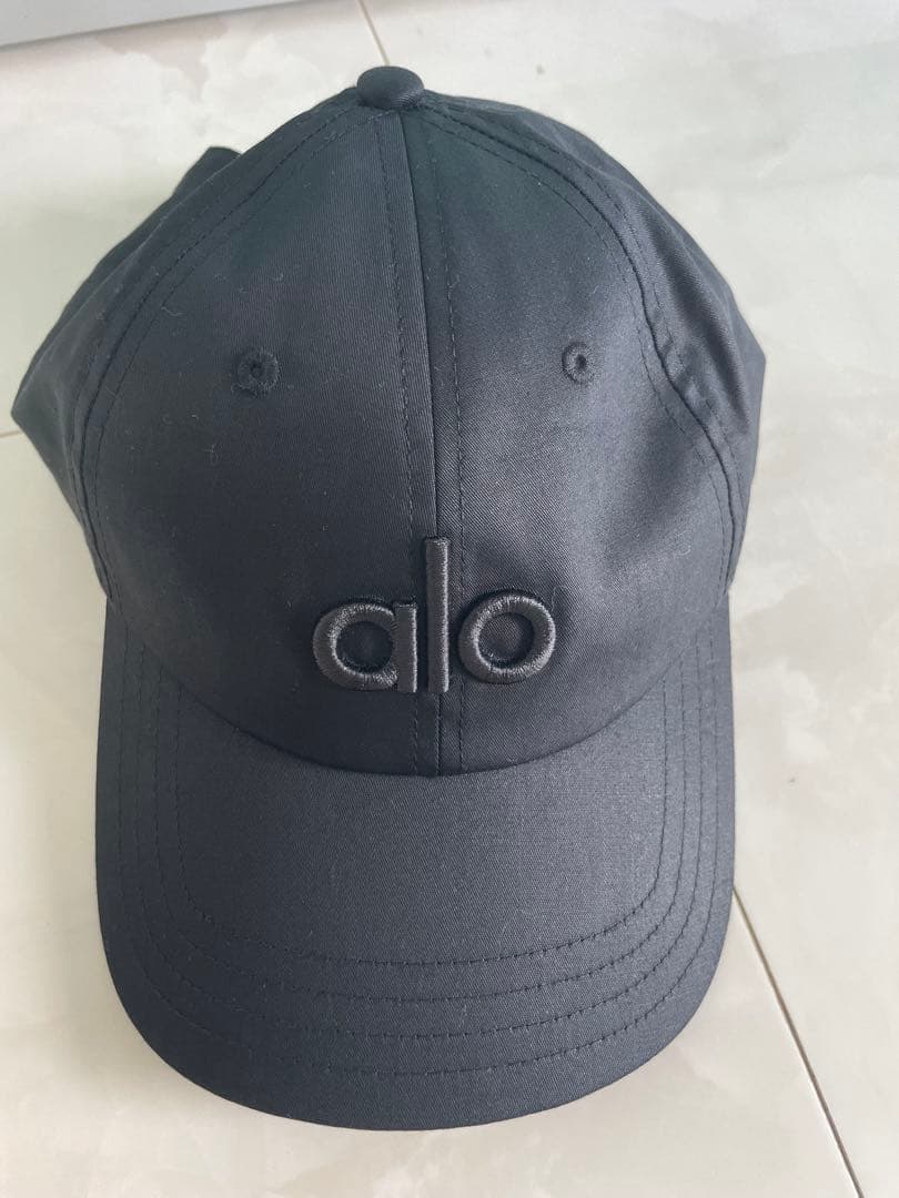 alo ブラック キャップ　ロサンゼルス購入品　新品