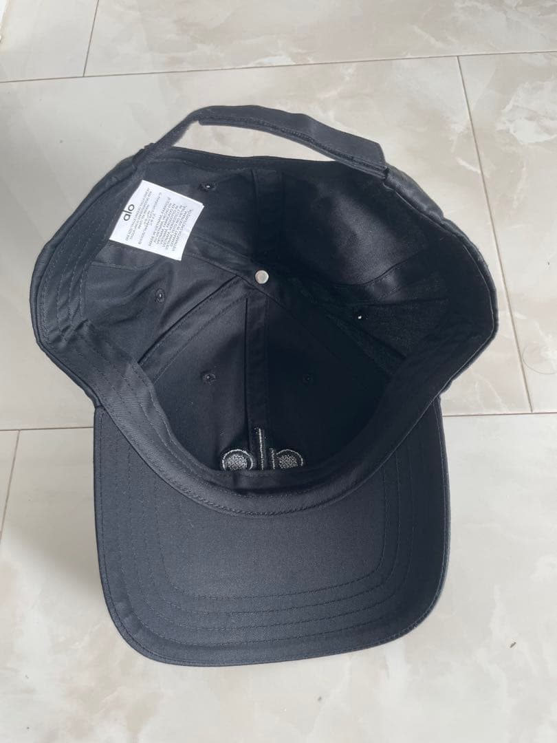 alo ブラック キャップ　ロサンゼルス購入品　新品