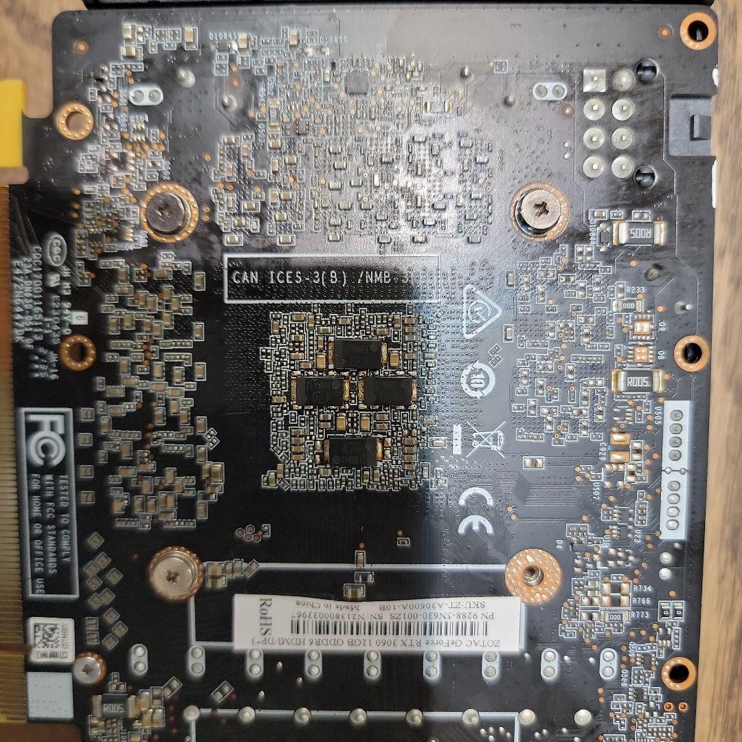 【ジャンク】ZOTAC GeForce RTX 3060 グラフィックボード