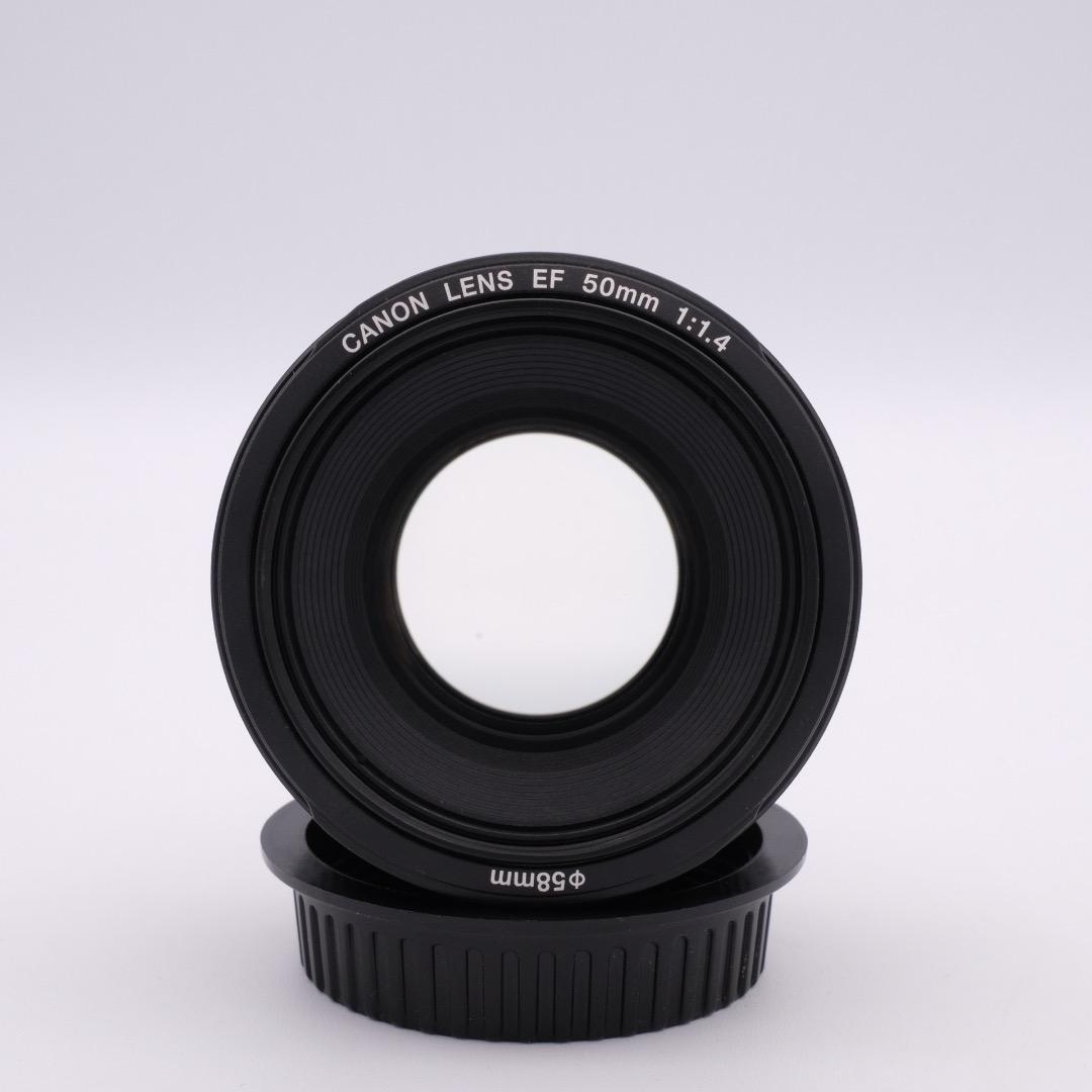 【ほぼ未使用】Canon EF50mm F1.4 USM 元箱完備 フードおまけ