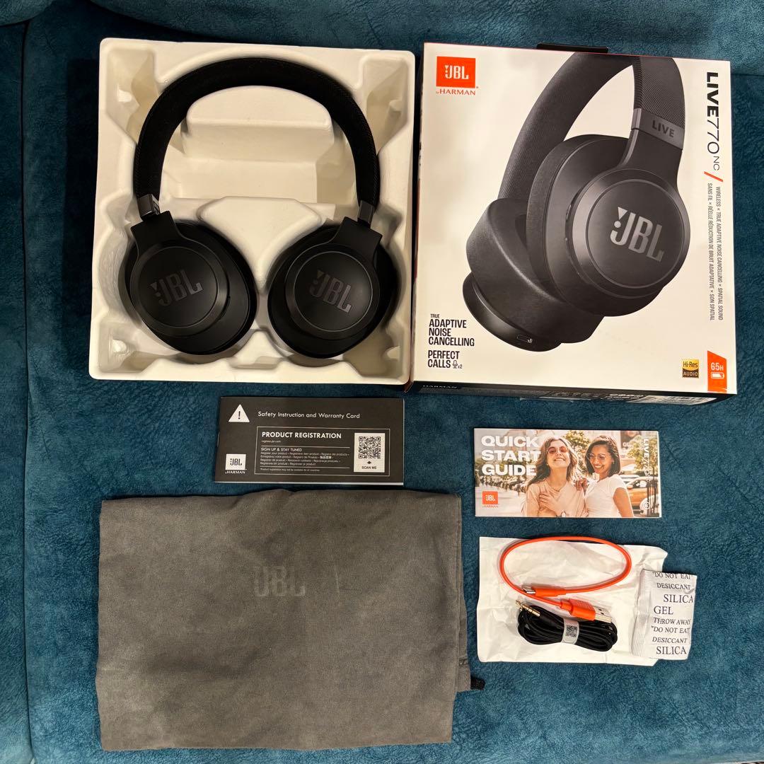 JBL LIVE 770NC ワイヤレスヘッドホン　ブラック