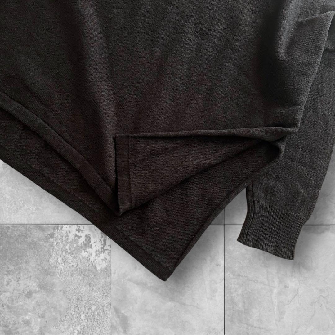 Veritecoeur ヴェリテクール サイドスリット プルオーバーニット 黒