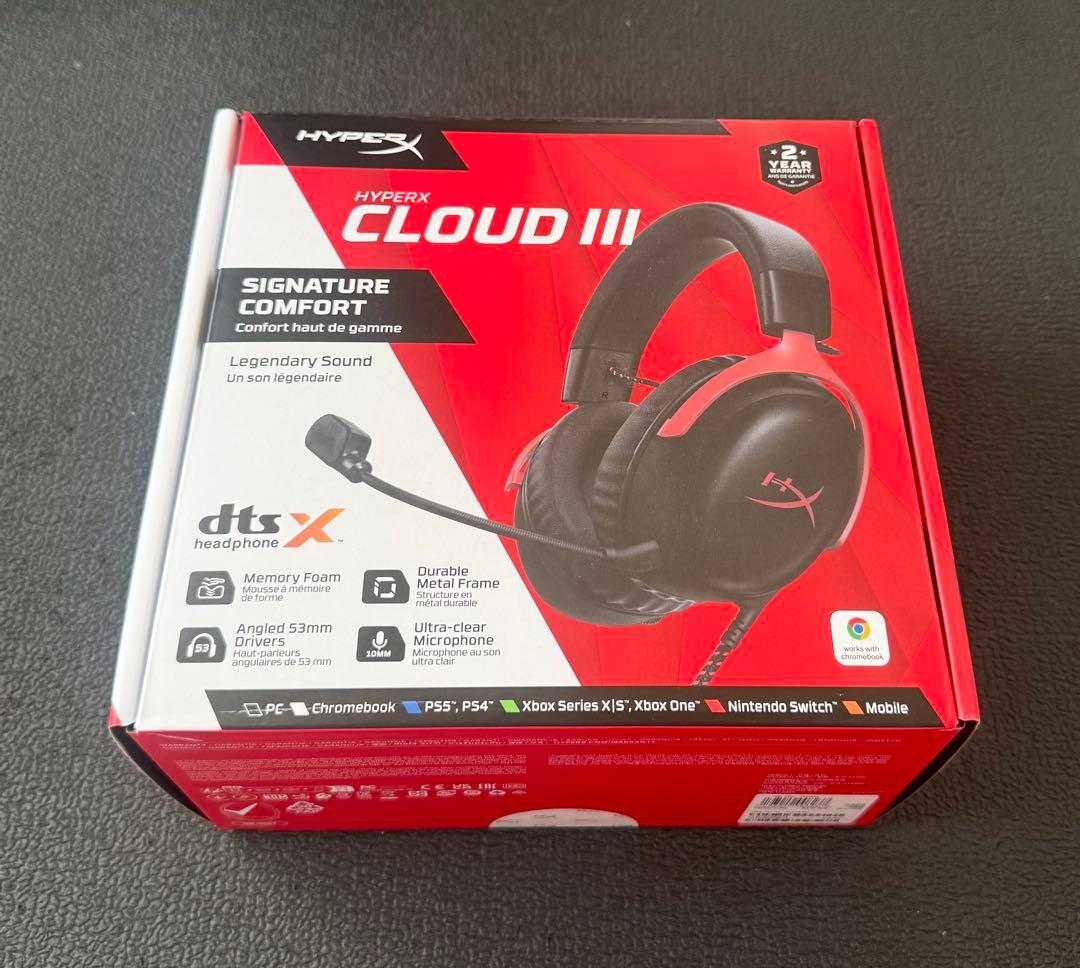 【新品未開封】HyperX Cloud III . ゲーミング ヘッドセット