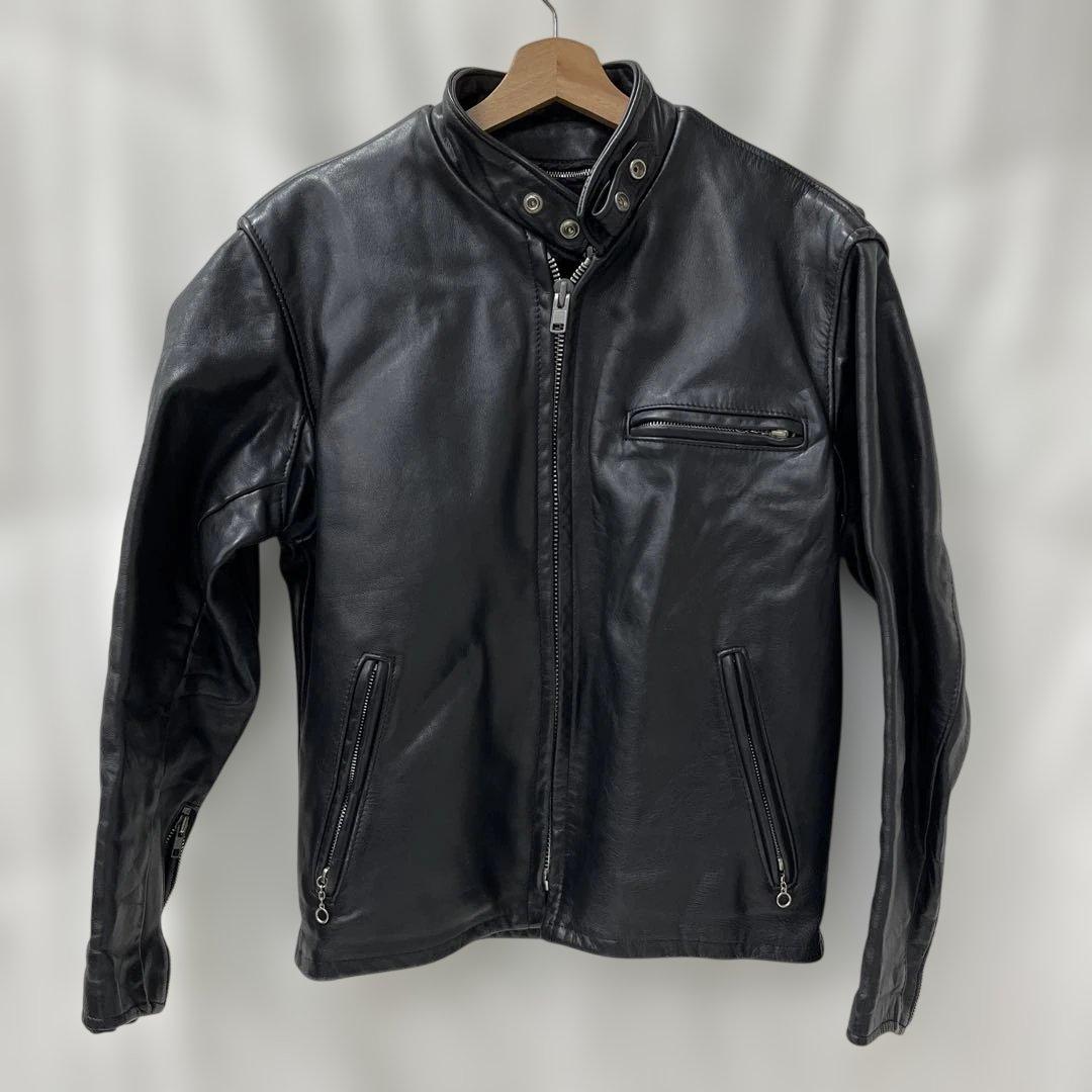 値下げ ショット schott 641 USA レザー シングル ライダースJK